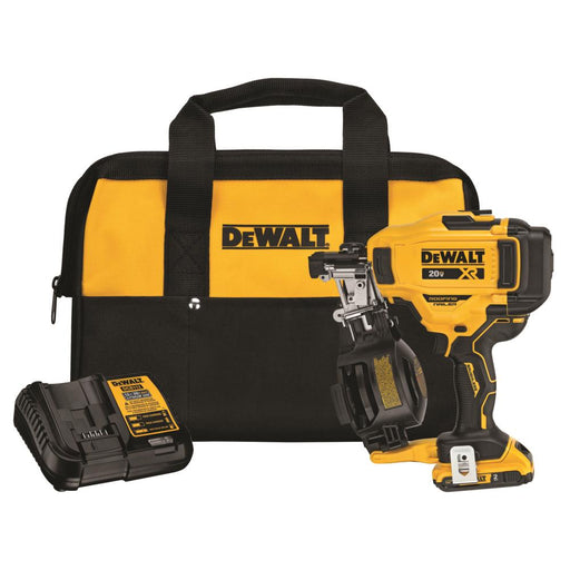 DeWalt DCN45RND1 20V Max Cordless 15 Degree Coil Roofing Nailer Kit - Image 1