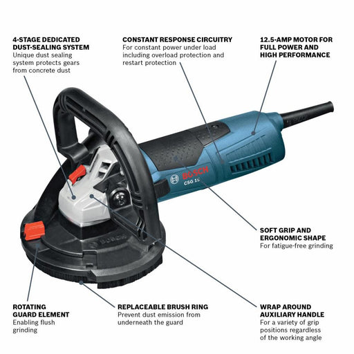 Bosch CSG15 5" Concrete Surfacing Grinder - Image 2