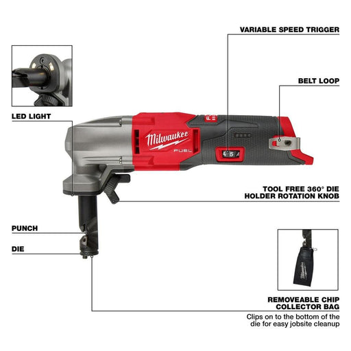 Milwaukee 2476-20 M12 FUEL 16 Gauge Nibbler - Image 2
