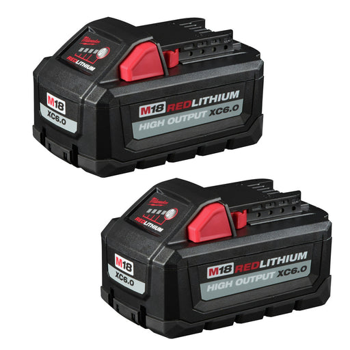 Milwaukee 48-11-1865 M18 Redlithium High Output XC6.0 Battery 2-Pack