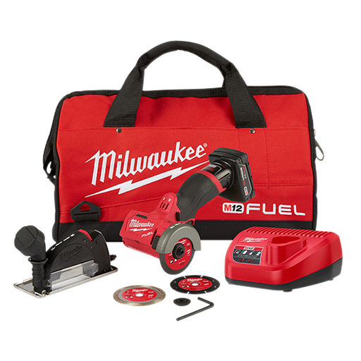 Milwaukee 2522-21XC M12 FUEL 3" Compact Cut Off Tool Kit - Image 1