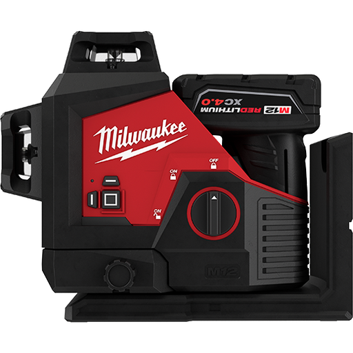 Milwaukee 3632-21 M12 Green 360 Degree 3-Plane Laser Kit - Image 1