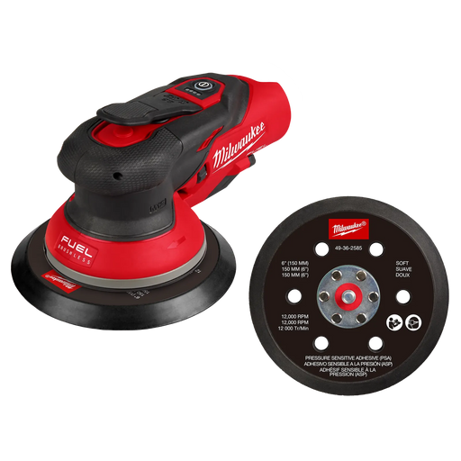 Milwaukee 2584-20 M12 FUEL 6" Random Orbital Sander (Tool Only) - Image 1