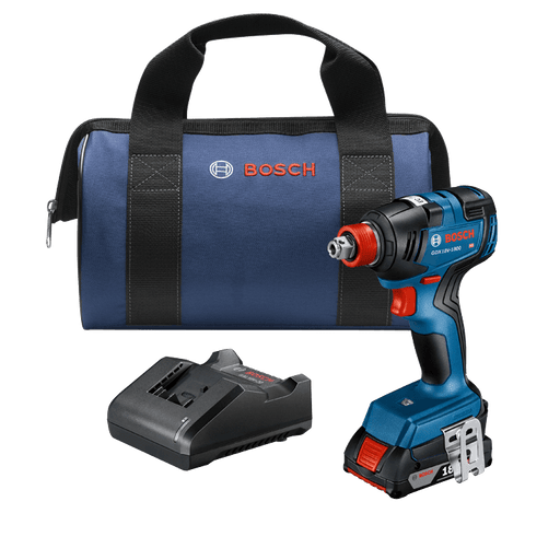 Bosch GDX18V-1800B12 18V EC Brushless Freak 1/4" and 1/2" Two-In-One Bit/Socket Impact Driver Kit - Image 1