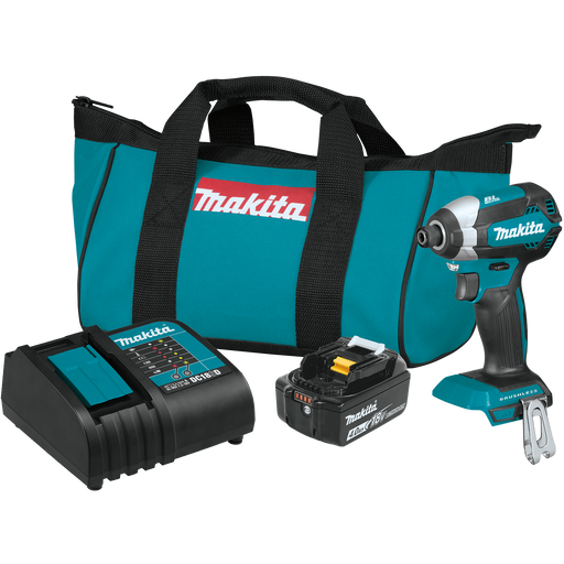 Makita XDT13SM1 18V LXT Lithium-Ion Brushless Cordless Impact Driver Kit - Image 1