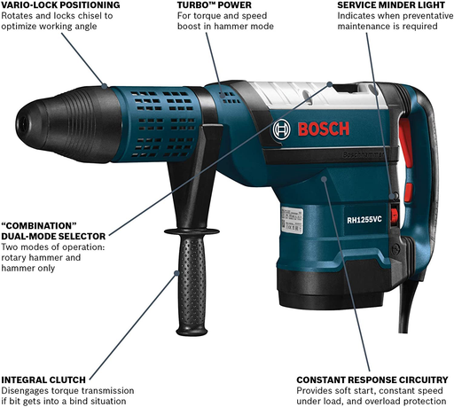 Bosch RH1255VC 2" SDS-Max Rotary Hammer - Image 2