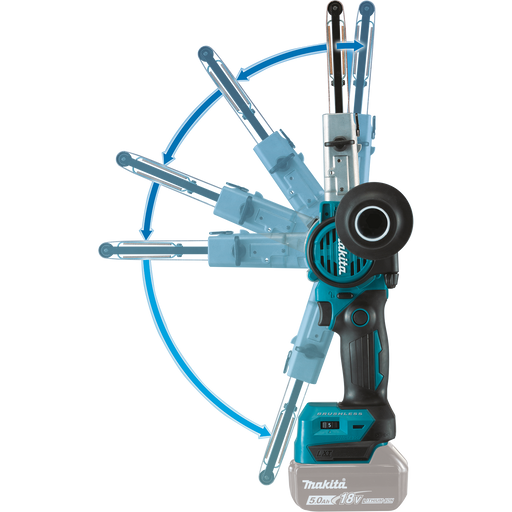 Makita XSB01Z 18V LXT 3/8" x 21" Detail Belt Sander (Tool Only) - Image 2