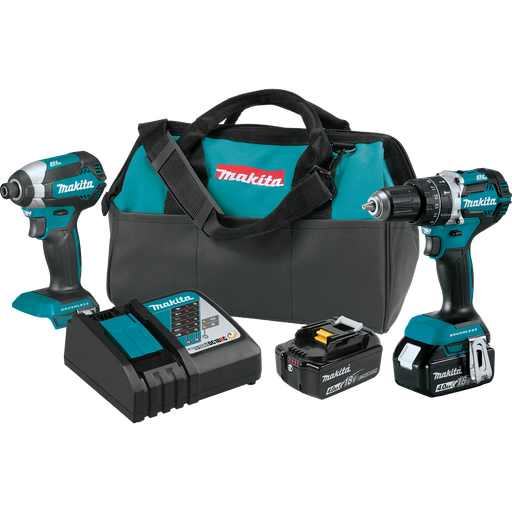 Makita XT269M 18 Volt LXT 2-Tool Brushless Cordless Combo Kit - Image 1